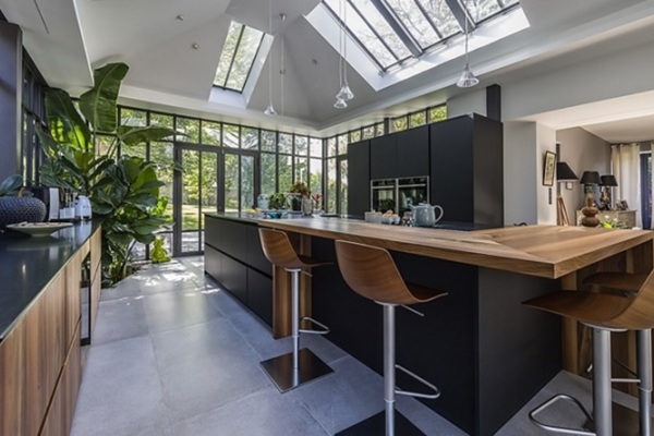 Un grand projet de cuisine face à la nature